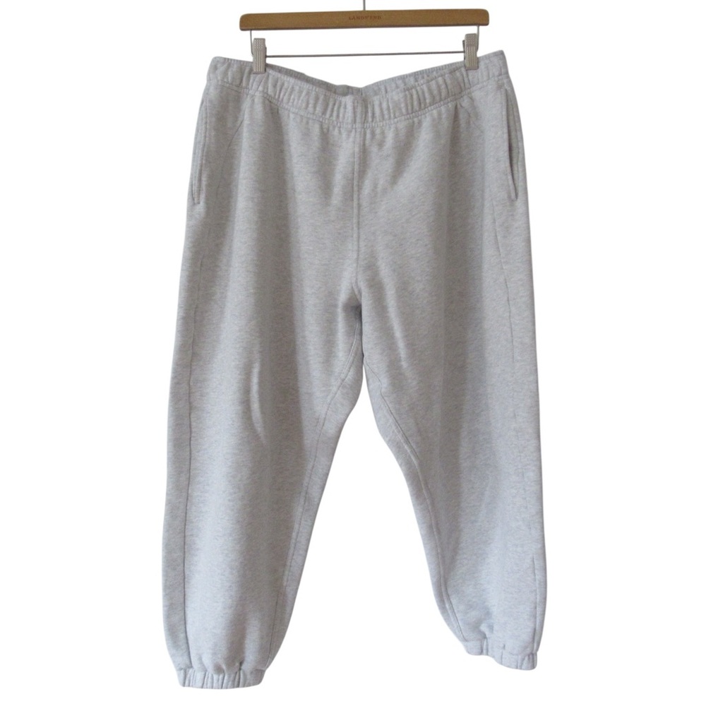 Lululemon Scuba Mid Rise Oversized Jogger Sweatpants XL Short Light Gray Fleece